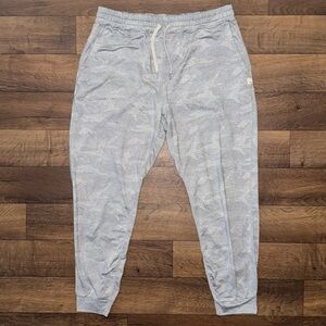 Vuori NO SIZE Jogger Pant Heathered Grey Camo Print Workout Fitness Gym Bottoms